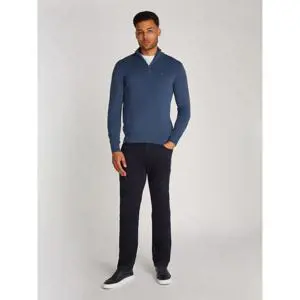 Tommy Hilfiger Flag Embroidery Quarter-Zip Jumper